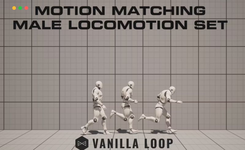 【UE5】运动匹配男性运动套装 Motion Matching Male Locomotion Set