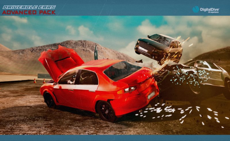 【UE4/5】可驾驶汽车高级多人游戏包 Drivable Cars: Advanced Multiplayer Pack