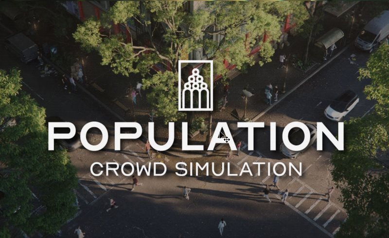 Blender插件 – 人群模拟插件 Population – Crowd Simulation