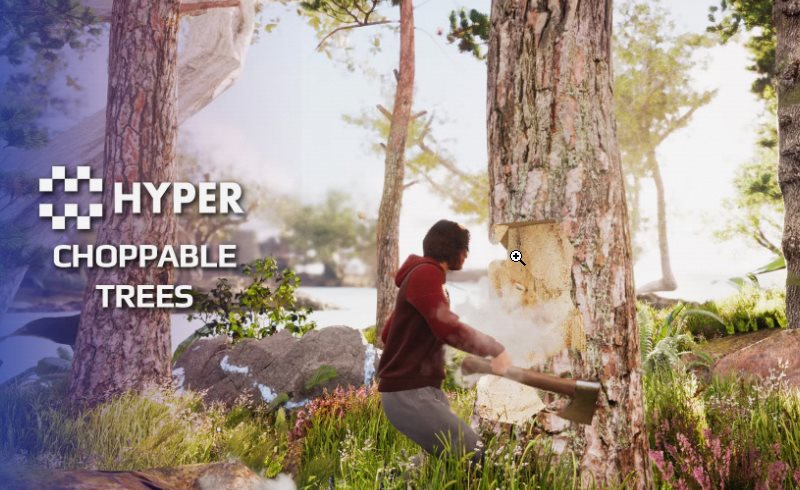 【UE5】砍伐树木 Hyper Choppable Trees V2