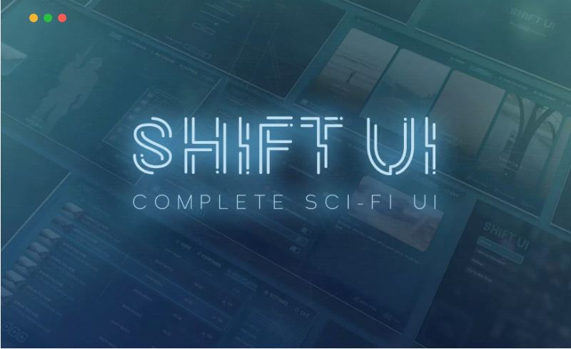 Unity – 完整的科幻UI界面 Shift – Complete Sci-Fi UI