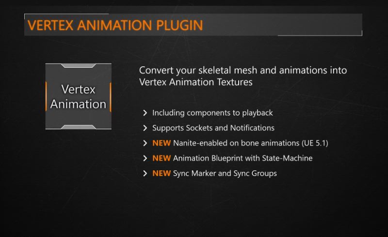 UE5插件 – 顶点动画管理器 Vertex Animation Manager