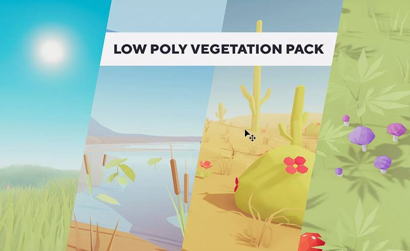Unity – 风格化植被包 Low Poly Vegetation Pack
