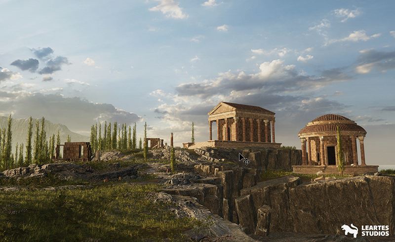 Unity – 罗马神庙遗址 Roman Temple Ruins