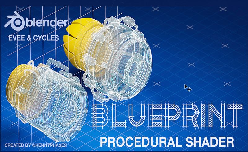 Blender插件 – 蓝图程序材质 Blueprint Procedural Shader (V1)