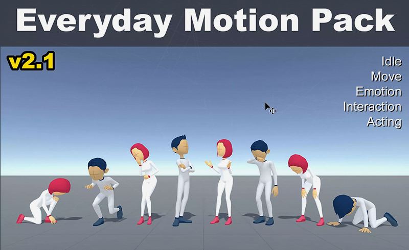 Unity动画 – 日常动画包 Everyday Motion Pack