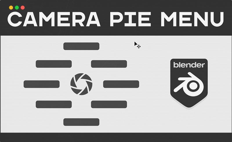 Blender插件 – 相机饼式菜单 Camera Pie Menu