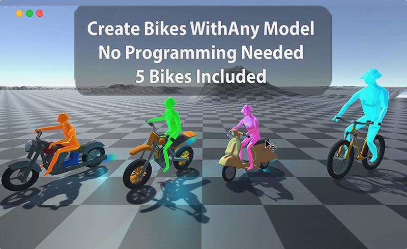 Unity插件 – 摩托车物理引擎 Motorbike Physics Tool