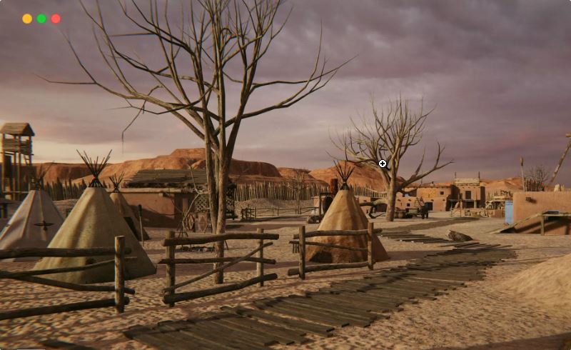 Unity场景 – 美洲原住民包 FPS Village: Native American Pack