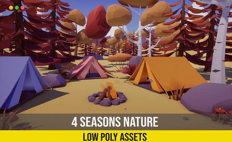 Unity – 风格化四季变换 Low Poly 4 Seasons Nature