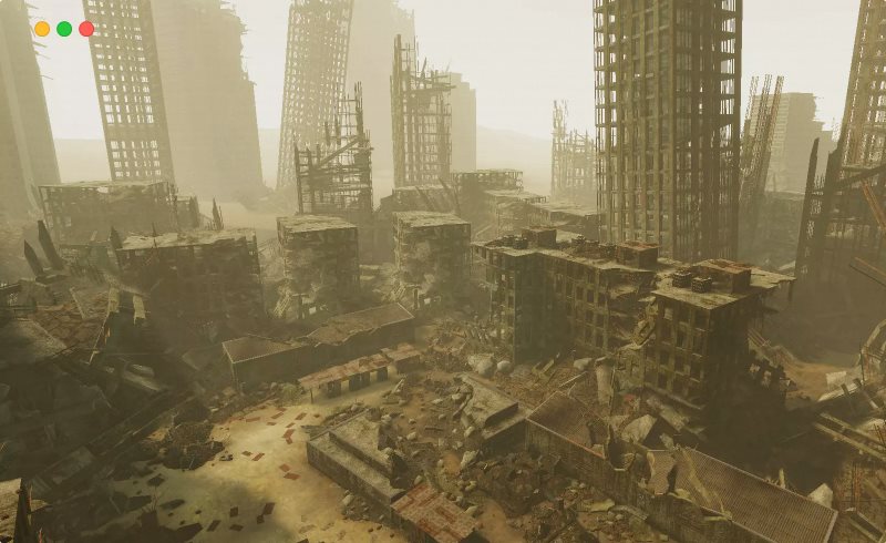 Unity – 后世界末日建筑物 Post Apocalyptic Destroyed Buildings