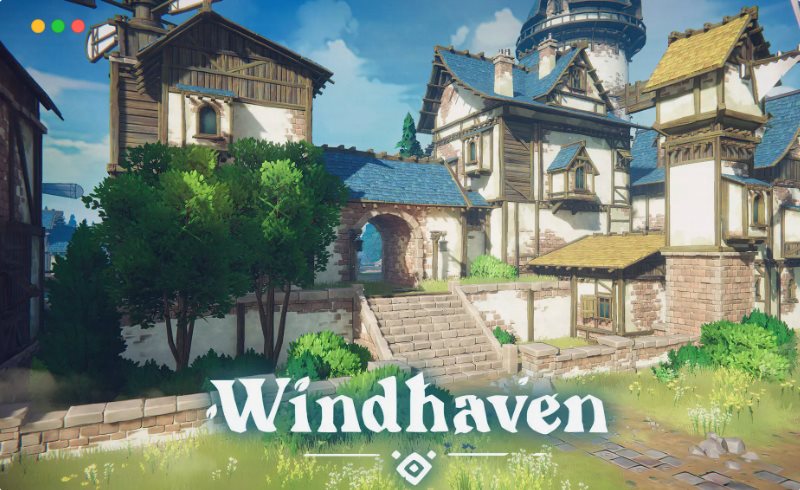 Unity场景 – 风格化幻想小镇 WindHaven – Stylised Fantasy Town
