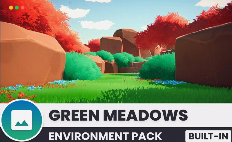 Unity – 风格化环境 Green Meadows – Stylized Environment (Built-in)