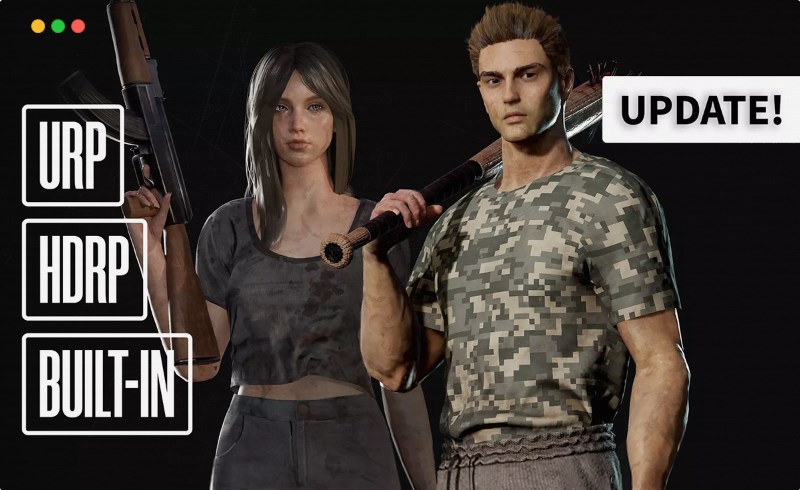 Unity插件 – 自定义的幸存者角色包 Customizable Survivors Pack