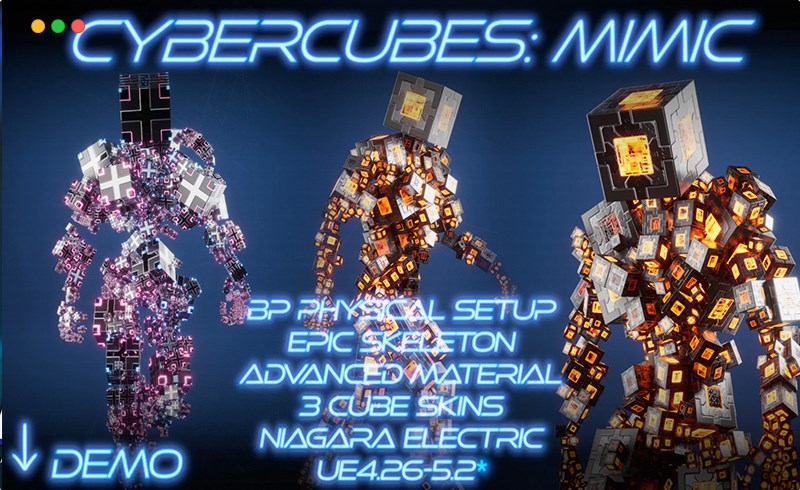 【UE5】游戏角色 CyberCubes: Mimic