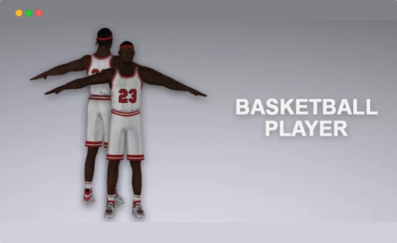Unity动画 – 篮球运动员 Basketball Player 8138 Tris