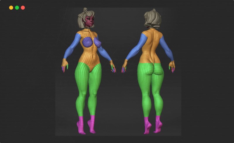 模型资产 – 标准女性3D模型 BASEMESH HIGH – Standard Female