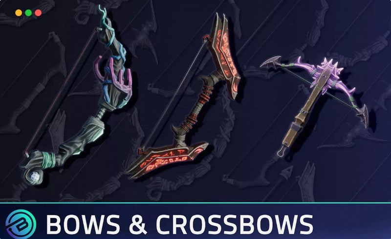 Unity – 风格化弓箭 Stylized Bows & Crossbows – RPG Weapons