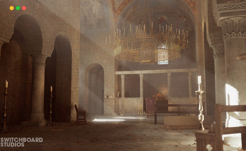 【UE5】教拜占庭教堂 Eastern Orthodox Byzantine Church