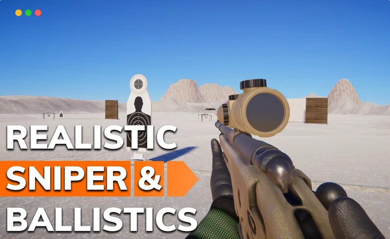 Unity – 狙击手和弹道系统 Realistic Sniper and Ballistics System