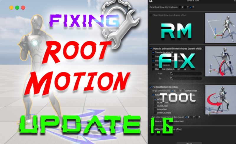UE5插件 – 根运动修复工具 Root Motion Fix Tool