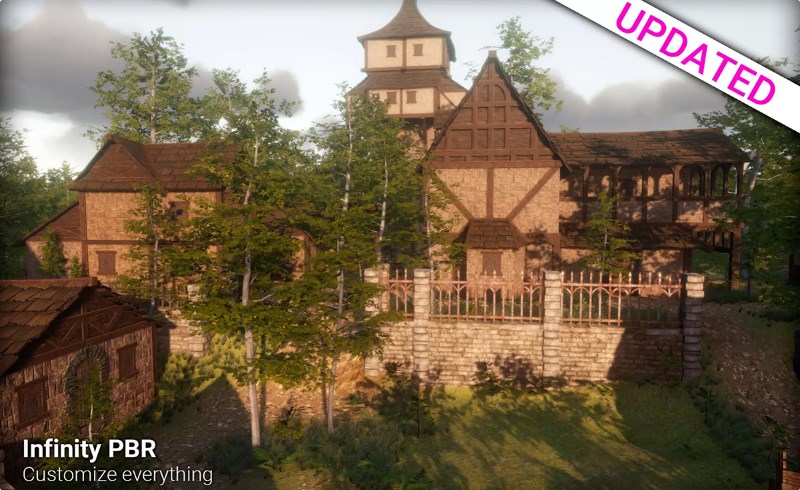 Unity场景 – 中世纪奇幻村庄环境 Medieval Fantasy Town Village Environment for RPG FPS
