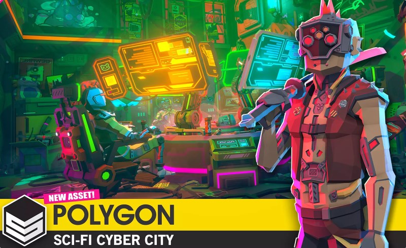 Unity场景 – 风格化科幻网络城市 POLYGON Sci-Fi Cyber City – Low Poly 3D Art