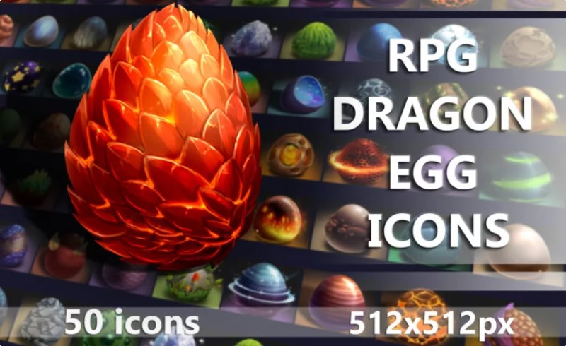 龙蛋图标 RPG DRAGON EGG ICONS