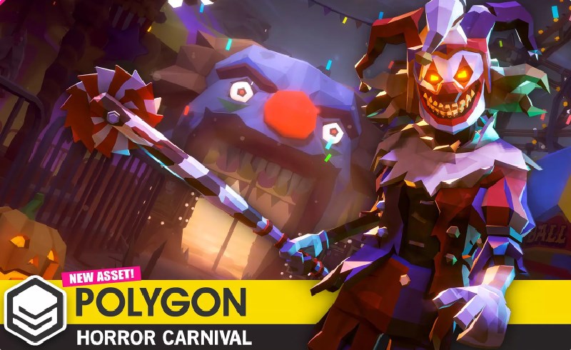 Unity场景 – 恐怖嘉年华 POLYGON Horror Carnival – Low Poly 3D Art