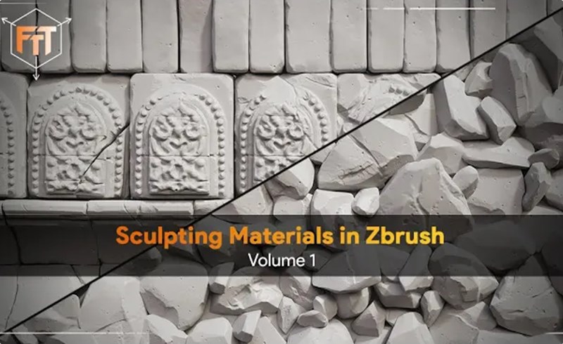 【中文字幕】Zbrush教程 – 材质雕刻 Sculpting Materials in Zbrush – Volume 1 – In-Depth Tutorial Course