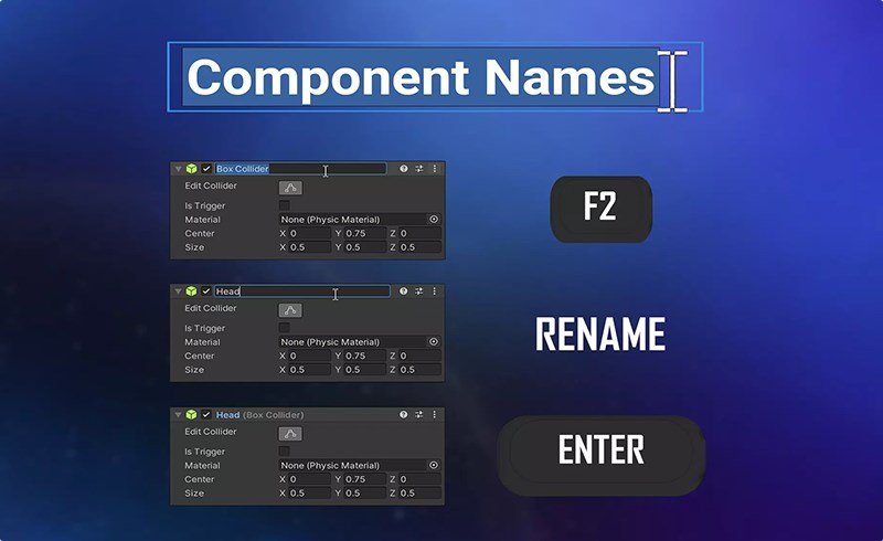 Unity插件 – 组件名称插件 Component Names