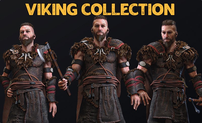 【UE5】北欧战士 Norse Warrior – Male Vikings – Fantasy Collection