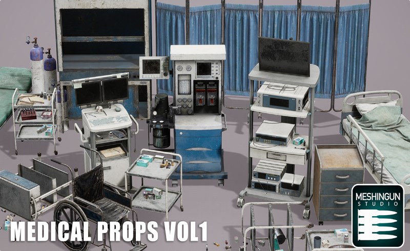 【UE5】医疗道具 Medical Props Vol 1