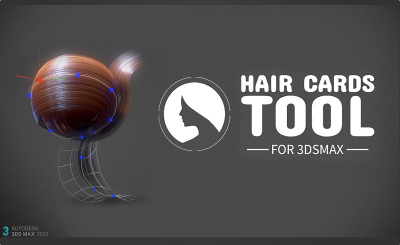 3Dmax插件 – 发卡工具 Hair Cards Tool