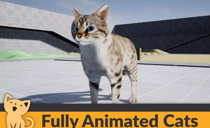 Unity动画 – 写实动画猫 Fully Animated Cats