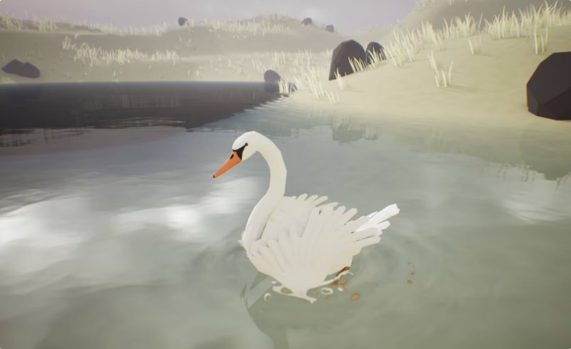 【UE5】风格化天鹅 Low Poly Bird: Swan