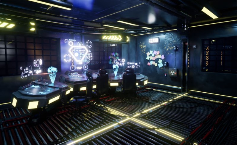 【UE5】科幻机房环境 Sci-fi Environment Engine Room