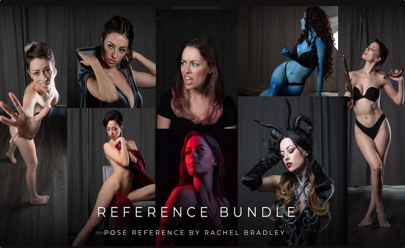 105 张动态姿势参考图像 Reference Bundle – Pose Reference for Artists