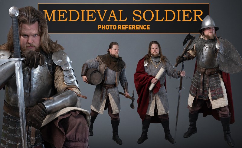 543 张中世纪士兵参考图片 Medieval Soldier – 543 Reference Pictures