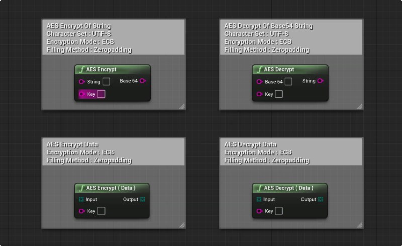 UE5插件 – AES 加密解密插件 AES Encrypt Decrypt