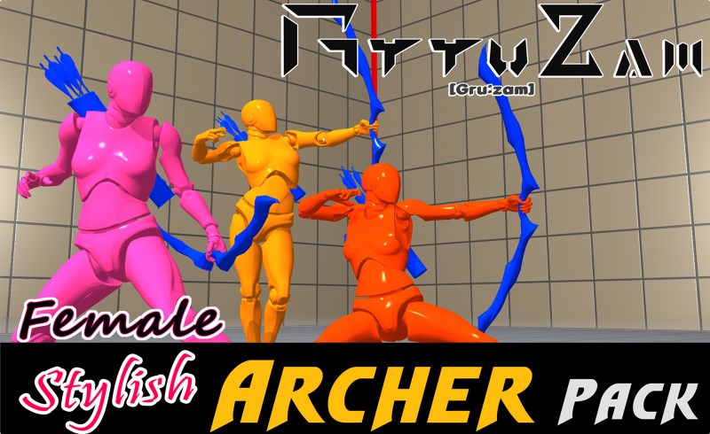 Unity动画 – 弓箭手资产包 Stylish Archer Assets Pack