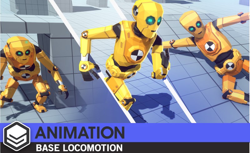 Unity动画 – 角色基本运动动画集 Synty ANIMATION – Base Locomotion – Character Animset