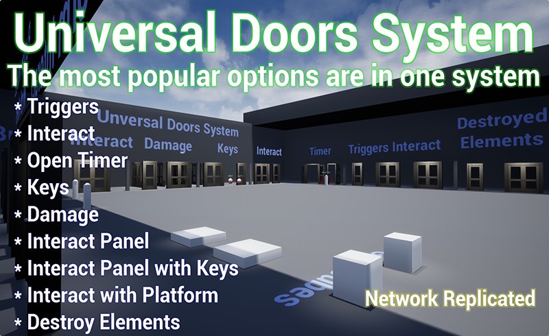 【UE5】通用门系统 Universal Doors System