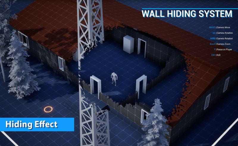 【UE4/5】墙面隐藏系统 Wall Hiding System