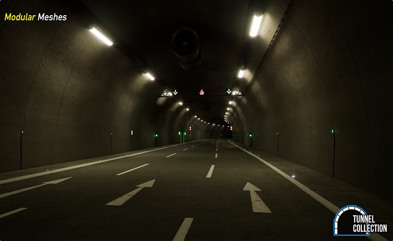 【UE4/5】模块化隧道系列 Modular Tunnel Collection – Vol. 1