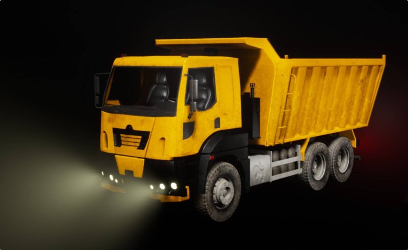 【UE5】可驾驶的工程卡车 Driveable / Animated Construction Truck 02