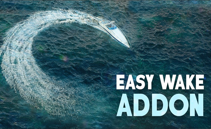 Blender插件 – 动态海洋插件 Easy Wake – Dynamic Ocean Addon