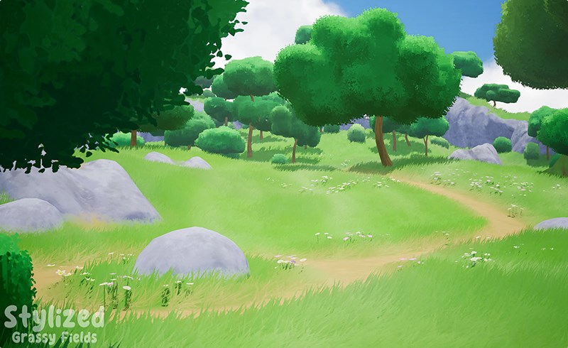 【UE5】风格化草地环境 Stylized Grassy Fields Environment