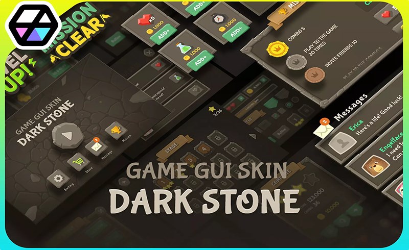 Unity资产 – 用户图形GUI界面 – DarkStone