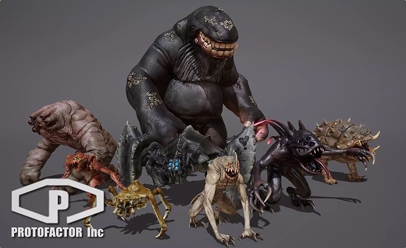 Unity角色 – 科幻生物角色包 SCI FI CREATURES PACK Vol 2